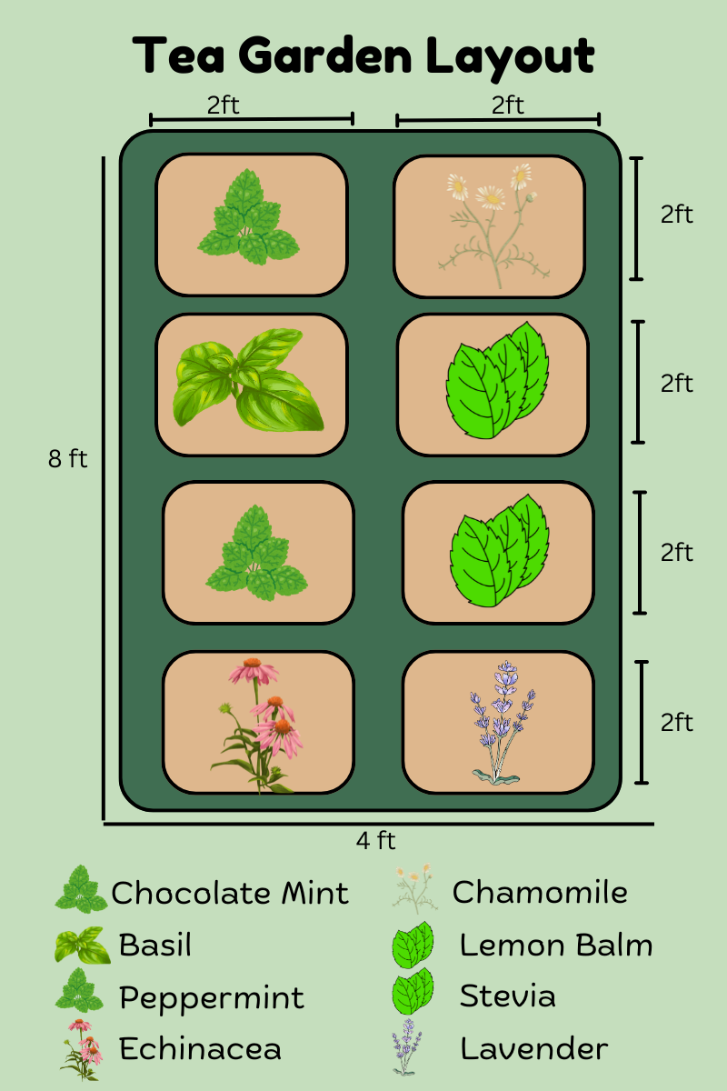 Tea Pot Layout Tea Garden: How to Grow Your Own Healing Teas and Layouts! - Beth's ...