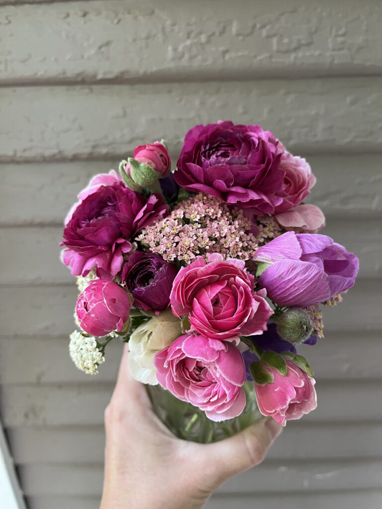 pink flower bouquet