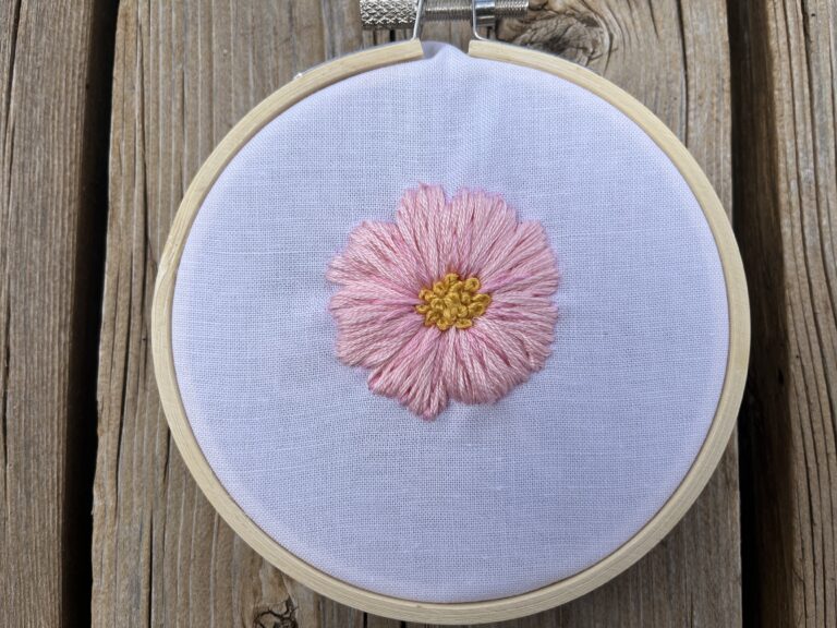 Floral Embroidery Patterns: Free Simple Cosmo